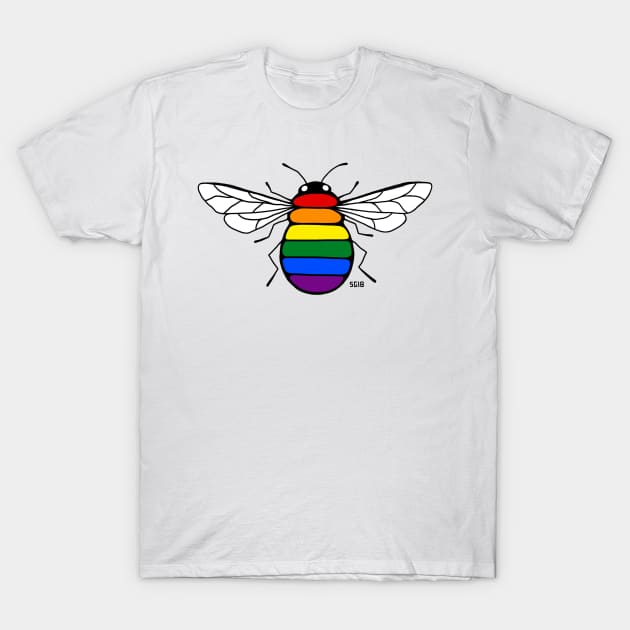 Pride Bee T-Shirt by Zenzoa